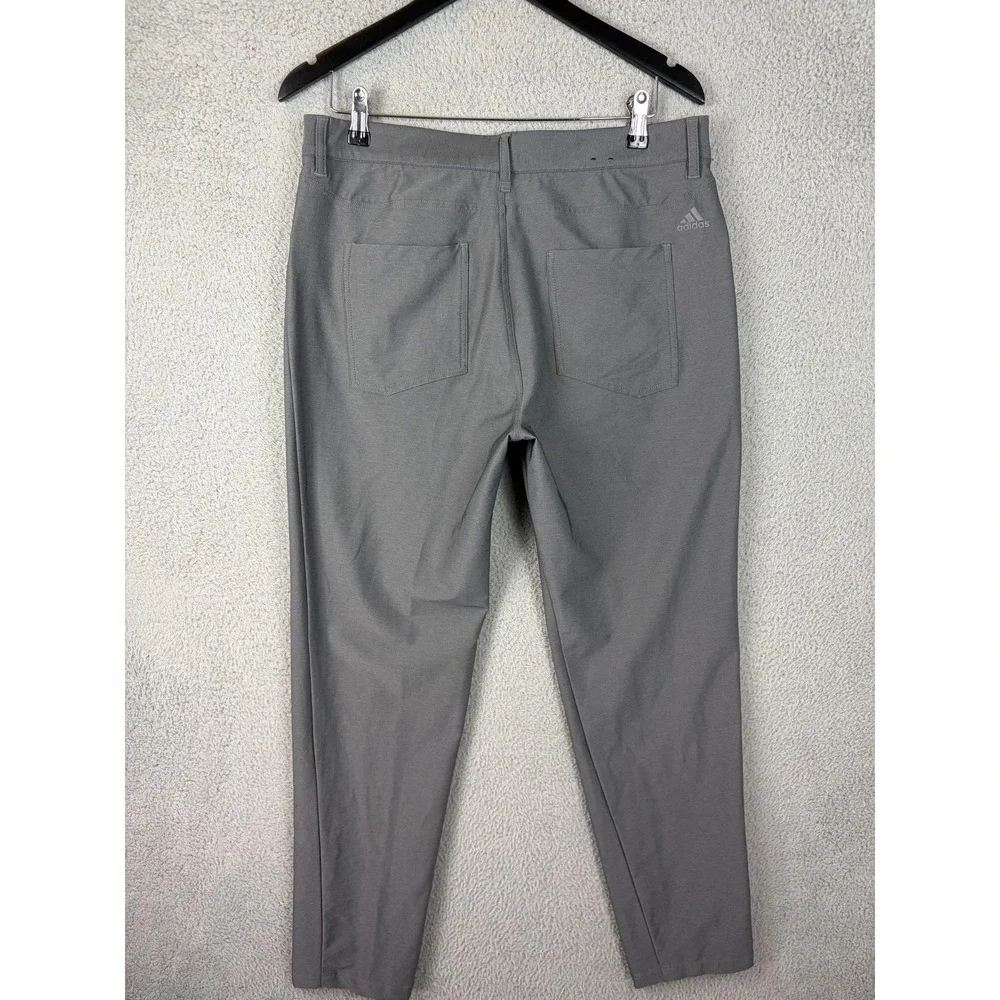 Adidas Golf Pants Mens 33x32 Gray Performance Stretch Slim Tapered Rugby Mens
